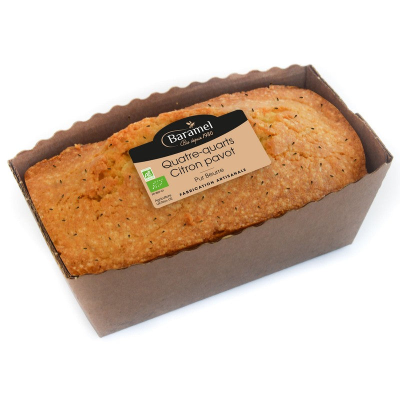 Baramel -- Quatre Quarts pur beurre Citron Graine de pavot Bio - 200 g